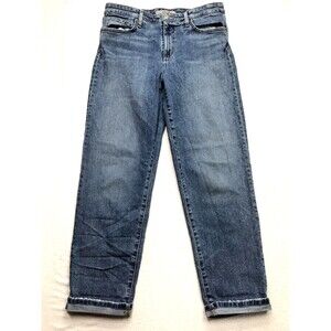 JOES Jeans Niki Mid Rise Women 30 (32x28) Bristol Light Wash Stretch Roll Cuff